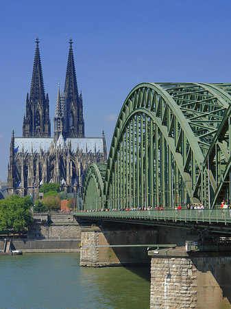 Hohenzollernbrücke am Kölner Dom