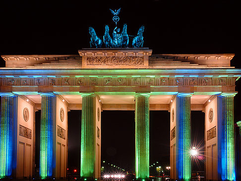 Foto Brandenburger Tor bei Nacht - Berlin