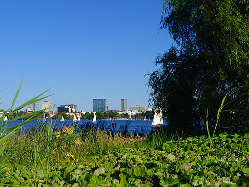 Foto Blick nach Osten von der Außenalster - Hamburg