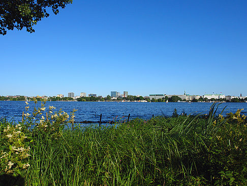 Blick nach Osten von der Außenalster