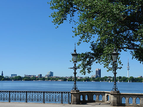 Brücke an der Binnenalster Fotos