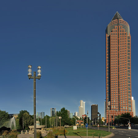 Fotos Messeturm mit Ludwig-Erhard-Anlage | Frankfurt am Main