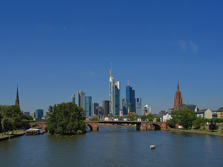 Fotos Skyline von Frankfurt mit Alter Brücke | Frankfurt am Main