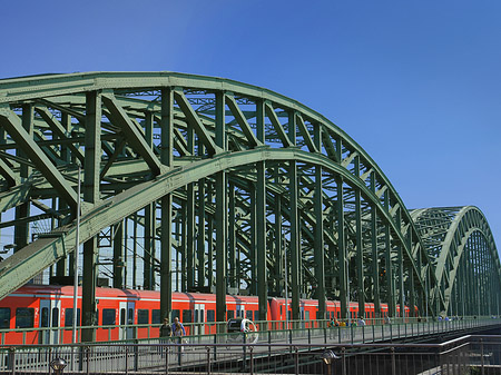 Fotos Hohenzollernbrücke mit Zug