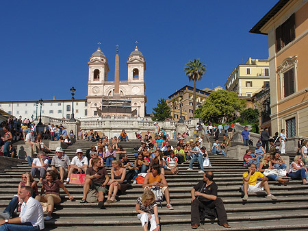 Fotos Treppe mit Kirche | Rom