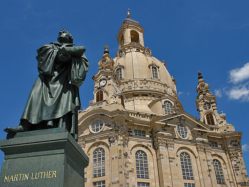 Foto Frauenkirche und Lutherdenkmal